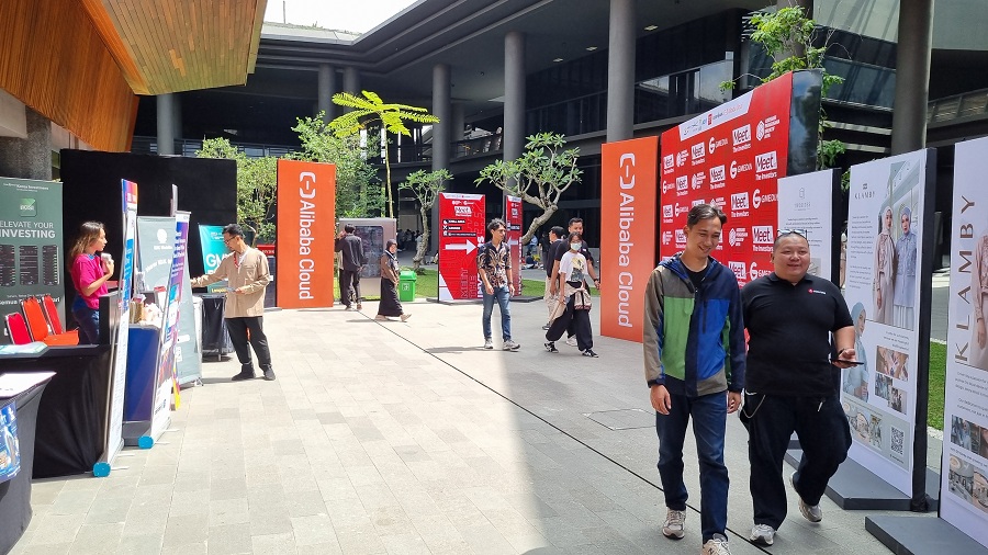 RAMAI: Para peserta yang merupakan para pengusaha, hingga mahasiswa antusias mengikuti gelaran Meet The Investors yang digelar di GIK UGM, 17-18 Mei. &nbsp;