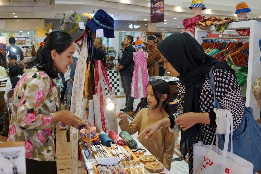 46 UMKM Kota Jogja Pameran di Mal, Kenalkan Fesyen, Kerajinan Kain Perca hingga Wayang Uwuh.