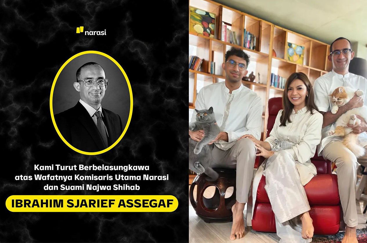 KABAR DUKA: Suami Najwa Shihab, Ibrahim Sjarief Assegaf telah berpulang.
