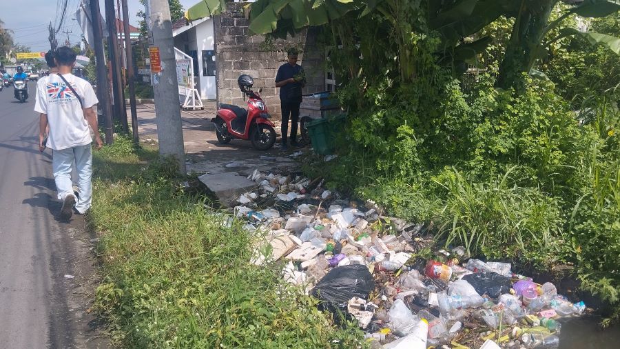 Ilustrasi pembuangan sampah liar.