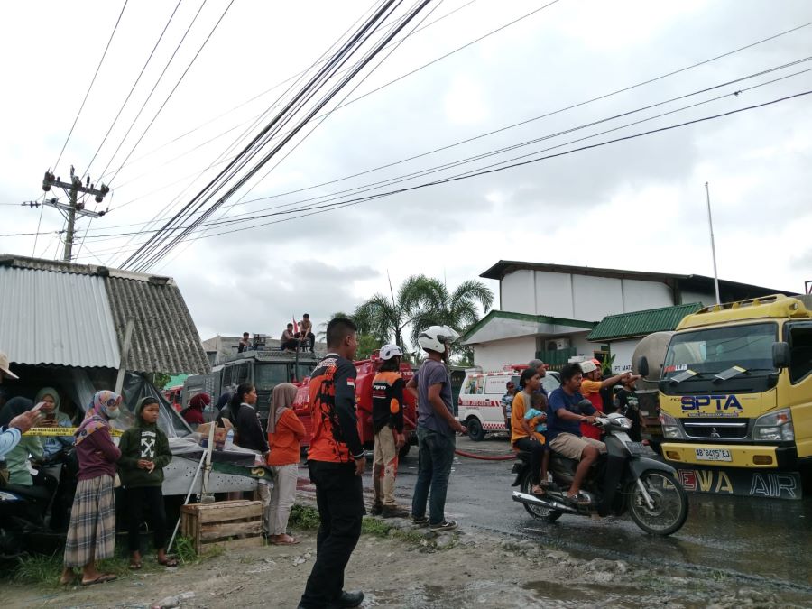 PT Mataram Tunggal Garment yang terbakar