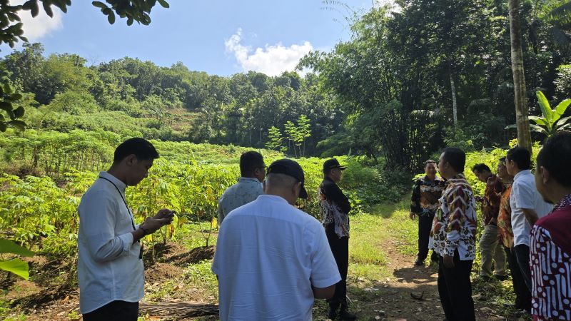SURVEI: Wakil Bupati Kulon Progo meninjau lokasi calon Sekolah Rakyat.&nbsp;