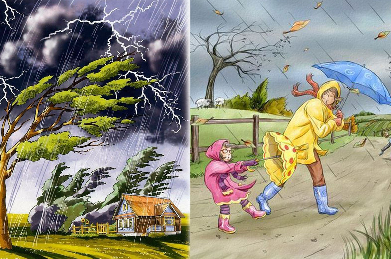 Ilustrasi cuaca ekstrem.