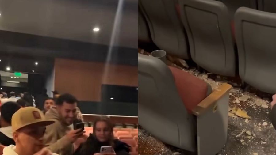 Bioskop di Argentina alami kerusakan atap. (Instagram/@revivaltvid)