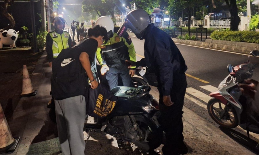 PASTIKAN AMAN: Patroli&nbsp; oleh Tim URC Presisi Polresta Jogja untuk untuk mengurangi pelanggar lalu lintas dan mencegah potensi kejahatan jalanan.