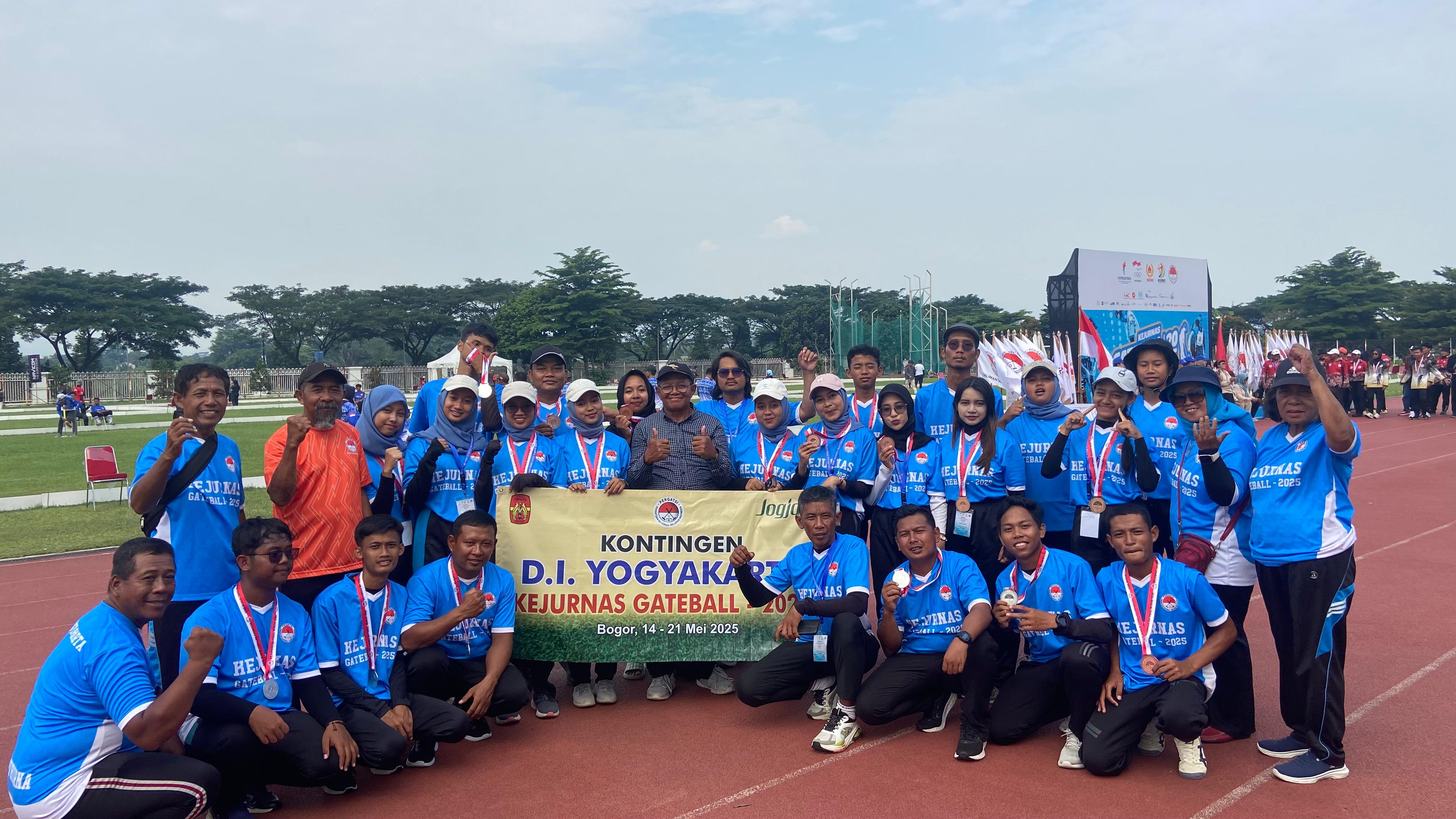 Tim Gateball DIJ saat berlaga di ajang Kejurnas Gateball 2025