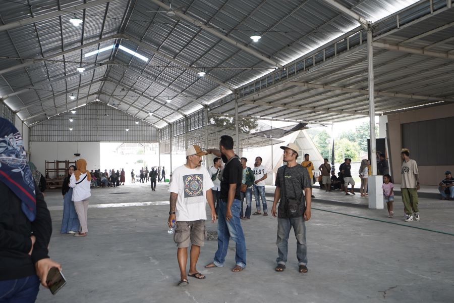 Foto : Lokasi baru penghuni TKP ABA di bekas Menara Kopi, Kotabaru, Jogja. (Dok Humas Pemprov DIY)