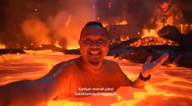 Video viral tersebut telah dihapus oleh pemilik akun @veo3sesat.