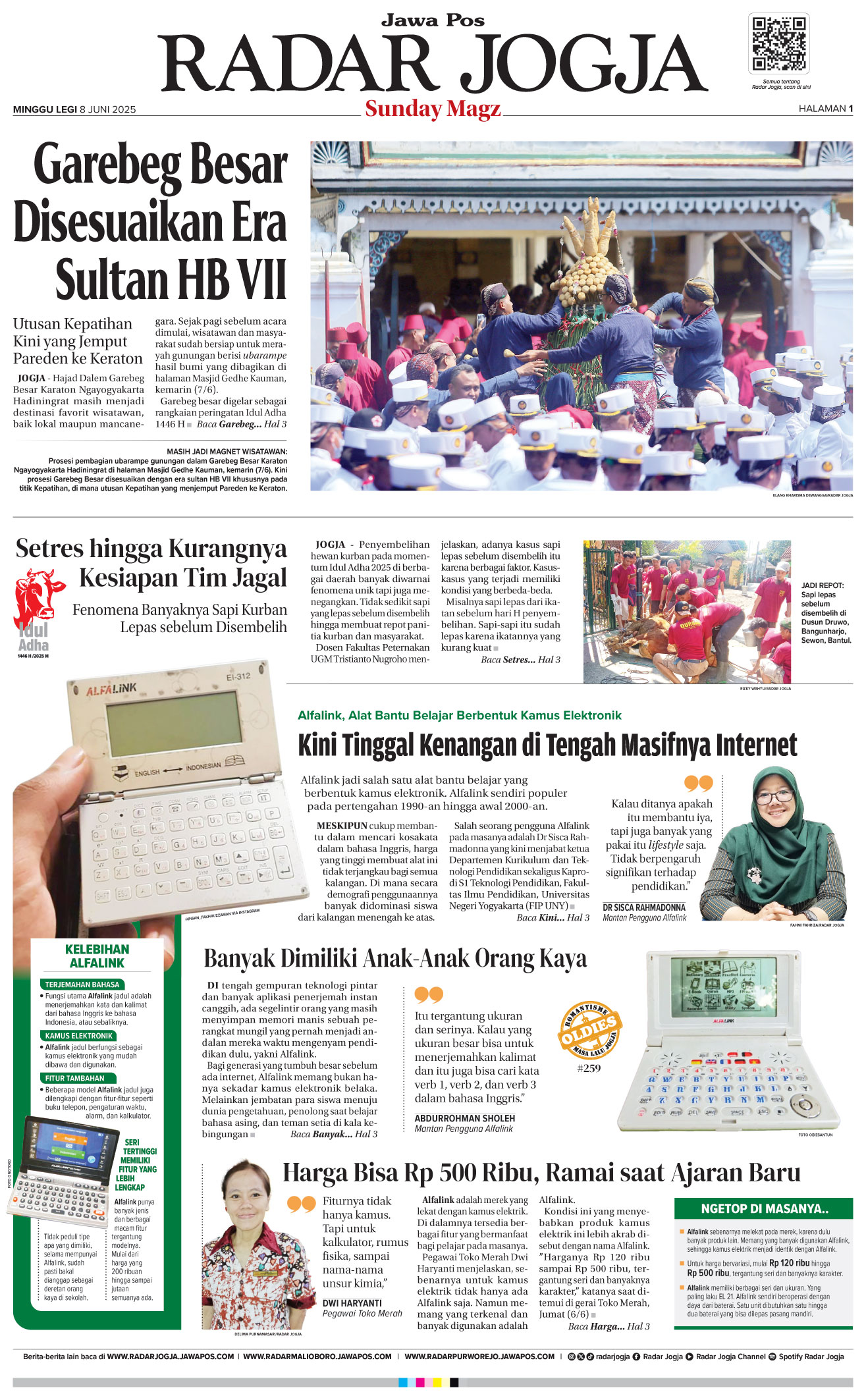Jawa Pos - Radar Jogja, edisi Minggu, 8 Juni 2025