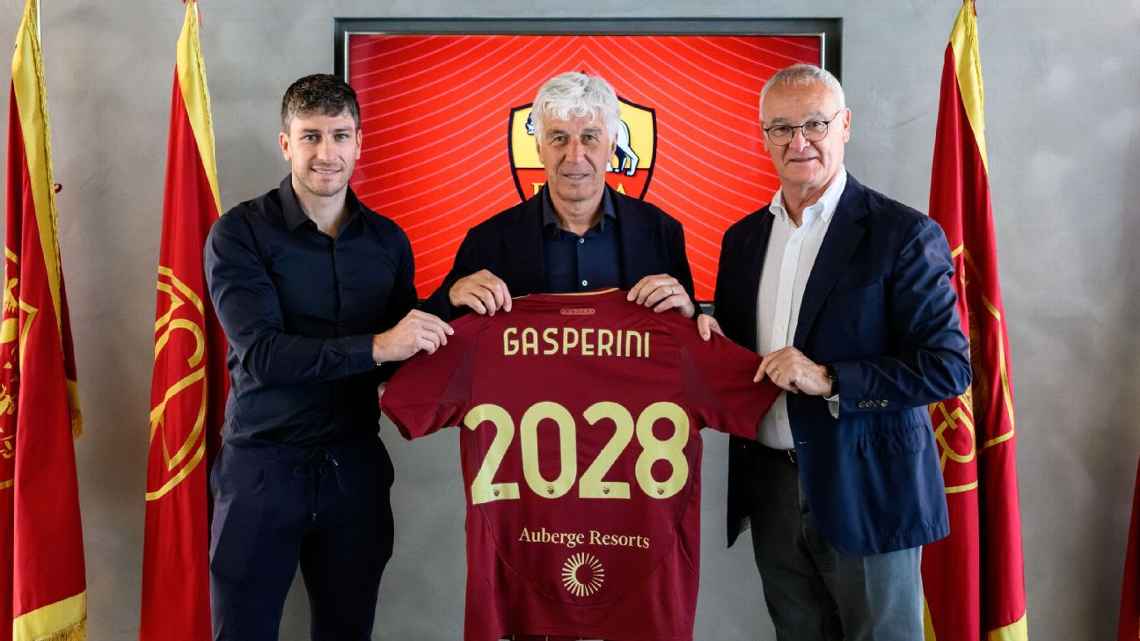 Gian Piero Gasperini resmi menjadi pelatih AS Roma gantikan Claudio Ranieri yang kembali pensiun