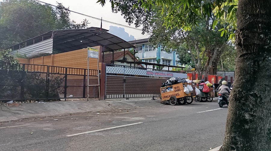 LANDAI:&nbsp;Kondisi depo sampah Mandala Krida, Senin (9/6/2025). Penumpukan sampah tidak terjadi selama libur panjang Idul Adha tahun ini.