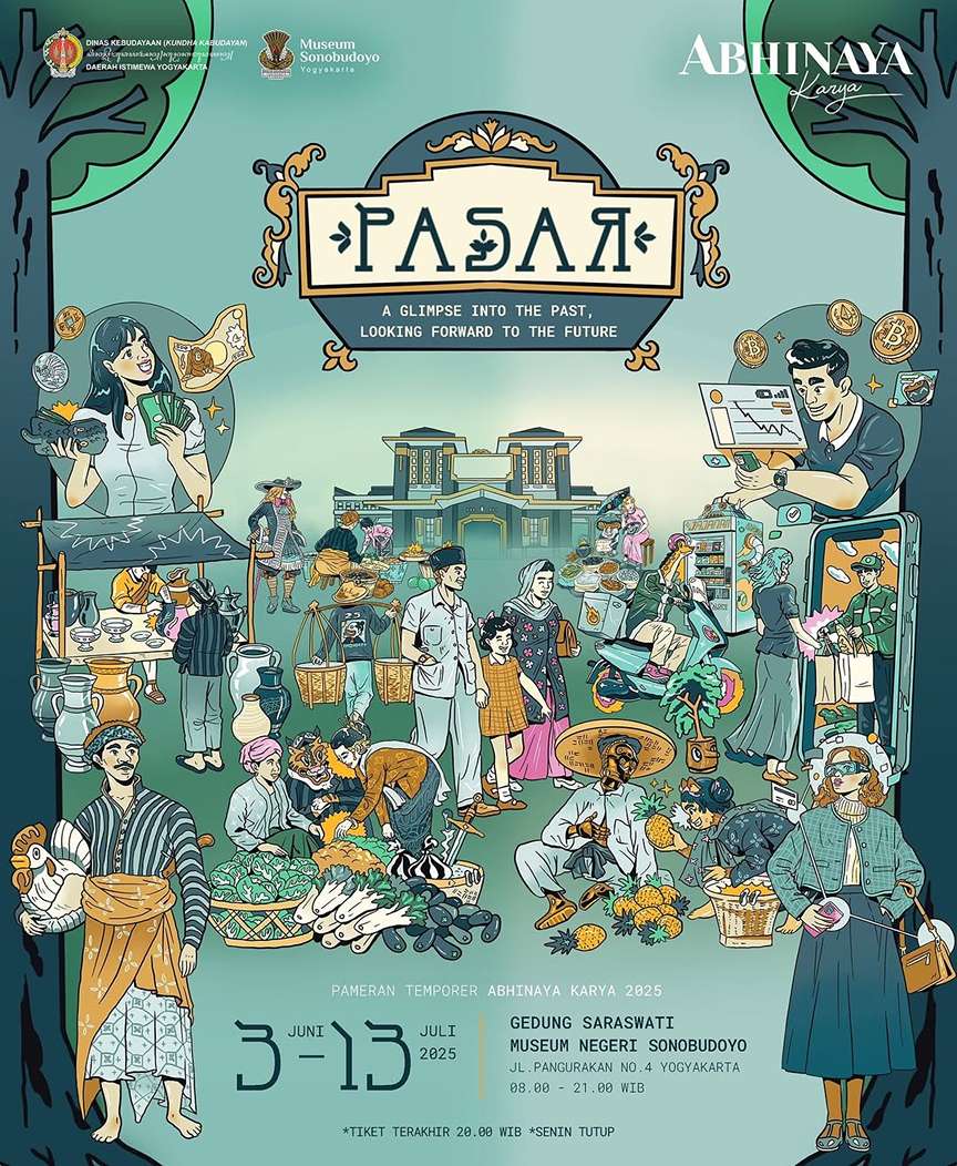 Pamflet Pameran temporer Abhinaya Karya 2025.