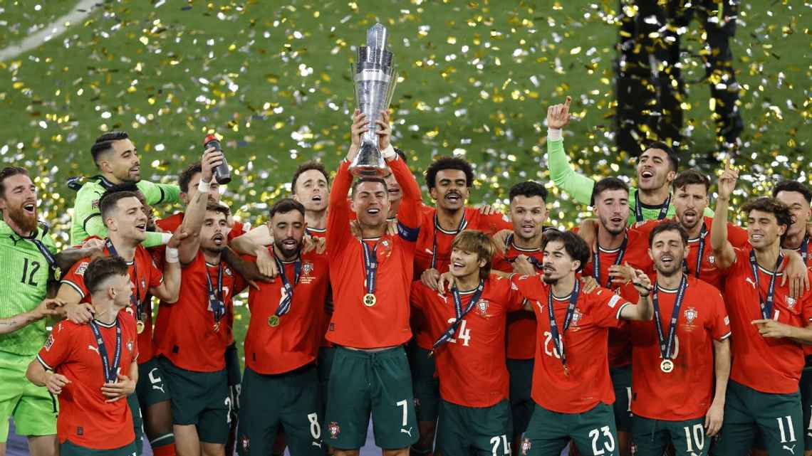 Portugal raih gelar juara UEFA Nations League setelah kalahkan Spanyol di adu penalti