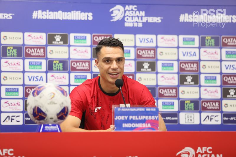 Gelandang Timnas Indonesia, Joey Pelupessy mengaku tidak sabar jelang laga lawan Jepang
