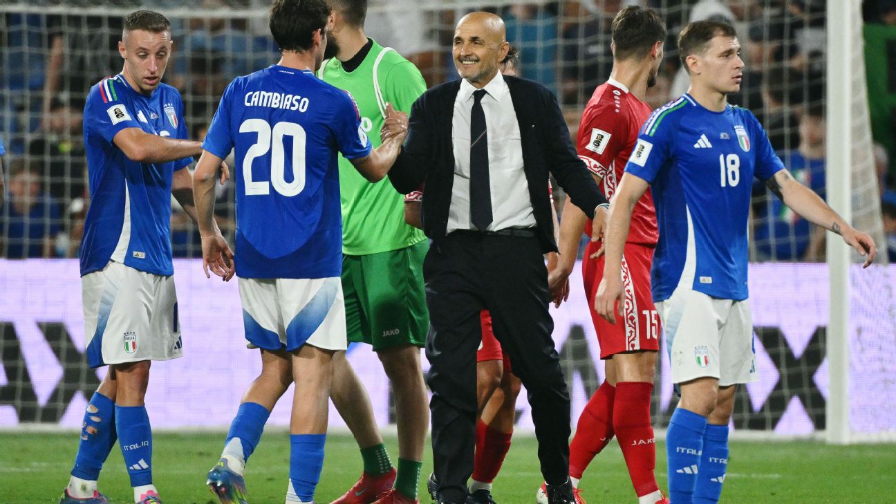Luciano Spaletti akhiri masa jabatan di Timnas Italia dengan kemenangan 2-0 atas Moldova