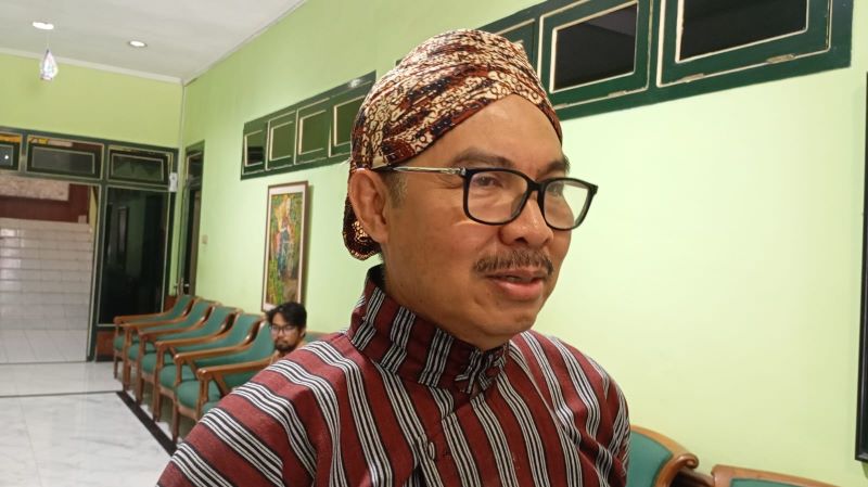 Wali Kota Jogja Hasto Wardoyo saat ditemui di Balai Kota pada Selasa (10/6/2025).&nbsp;