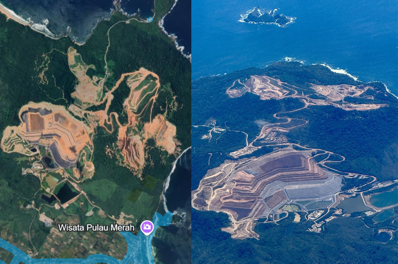 Tambang emas Tujuh Bukit di Banyuwangi, Jawa Timur.