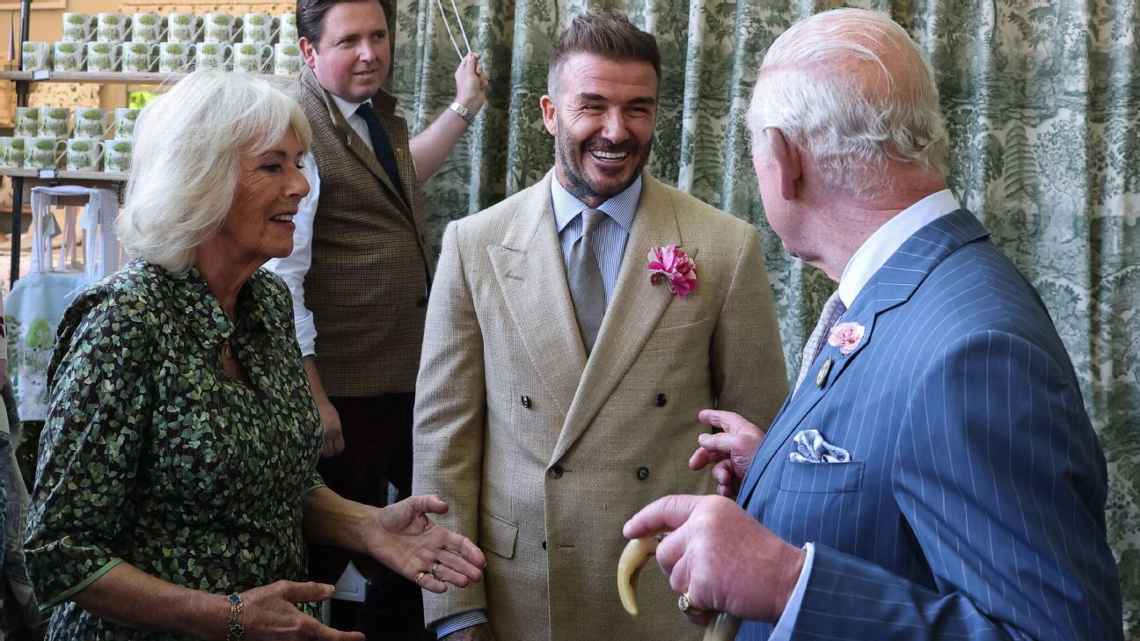 David Beckham bertemu dengan Raja Charles pada bulan Mei