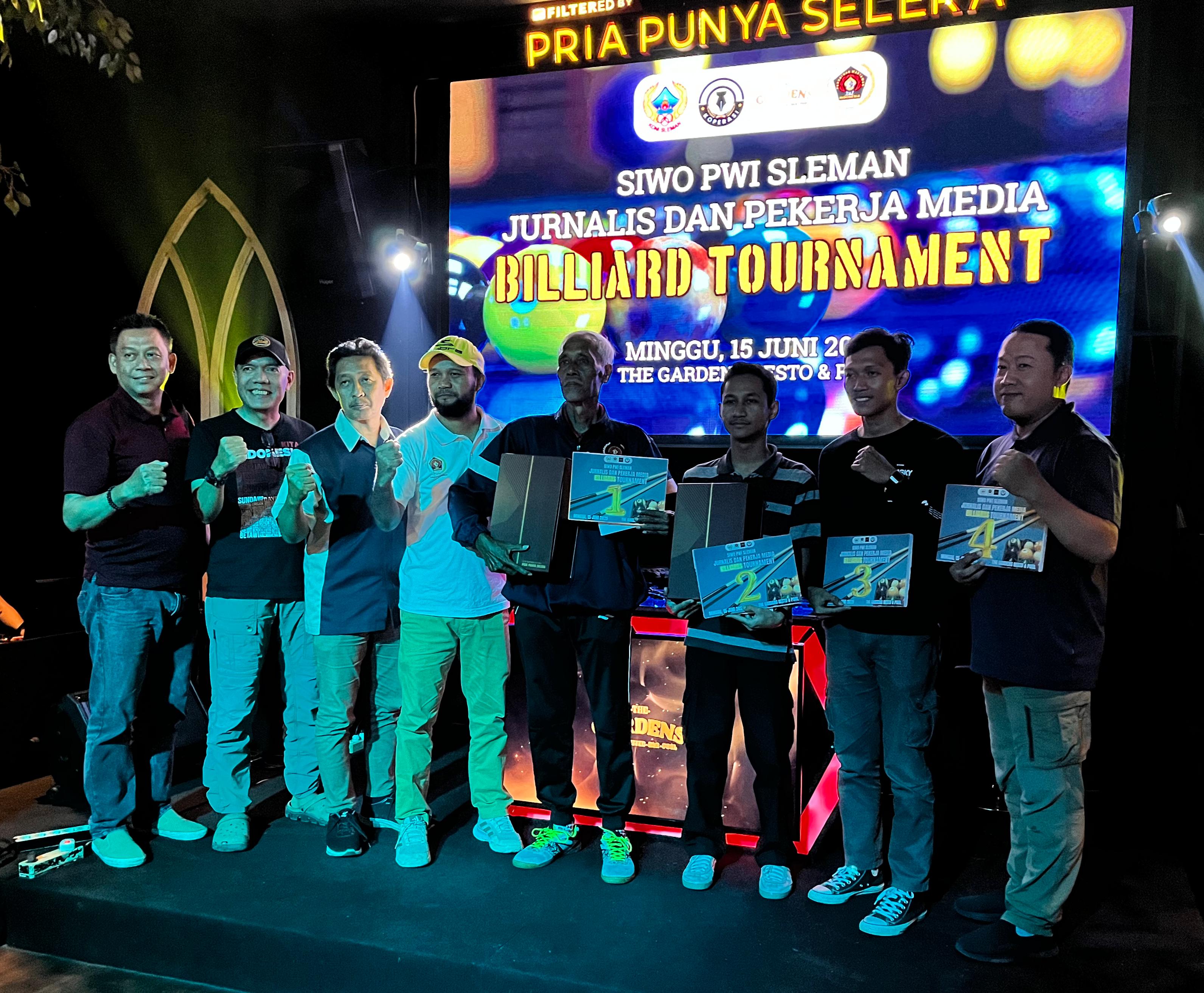 Jurnalis dan Pekerja Media Billiard Turnamen 2025 Digelar SIWO PWI Sleman untuk Jaring Atlet Potensial