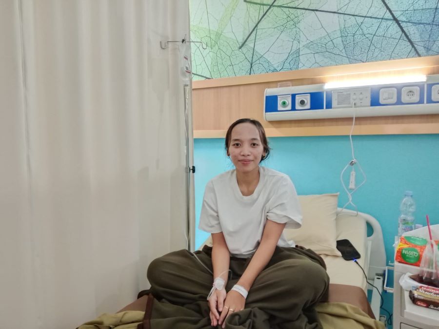 Bernadetta Arum Suryaningtyas pasien program JKN yang mendapatkan pelayanan prima dari rumah sakit