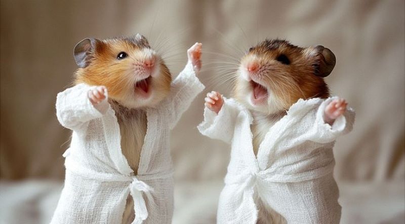 Ilustrasi hamster.