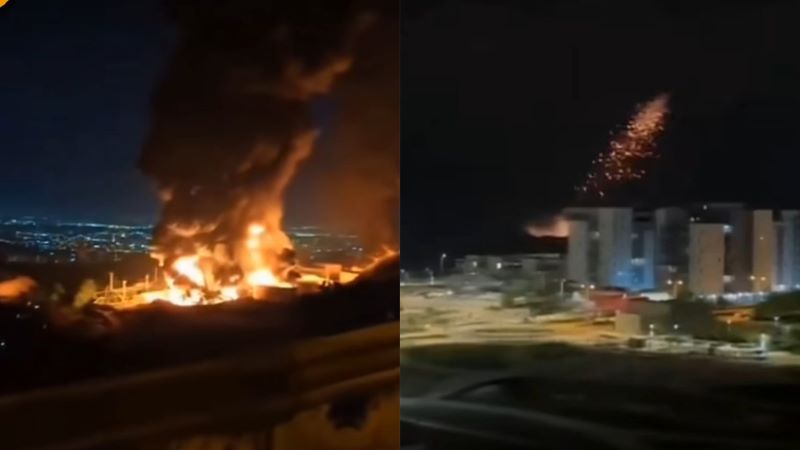 Serangan rudal milik Iran ke Israel.