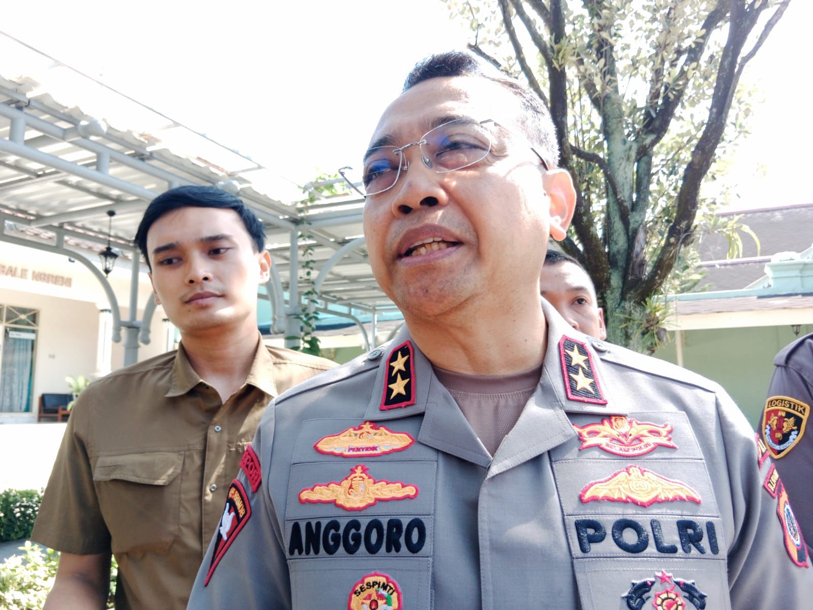 Kapolda DIY Irjen Pol Anggoro Sukartono saat ditemui di Kompleks Kepatihan, Jogja, Rabu (18/6/2025).