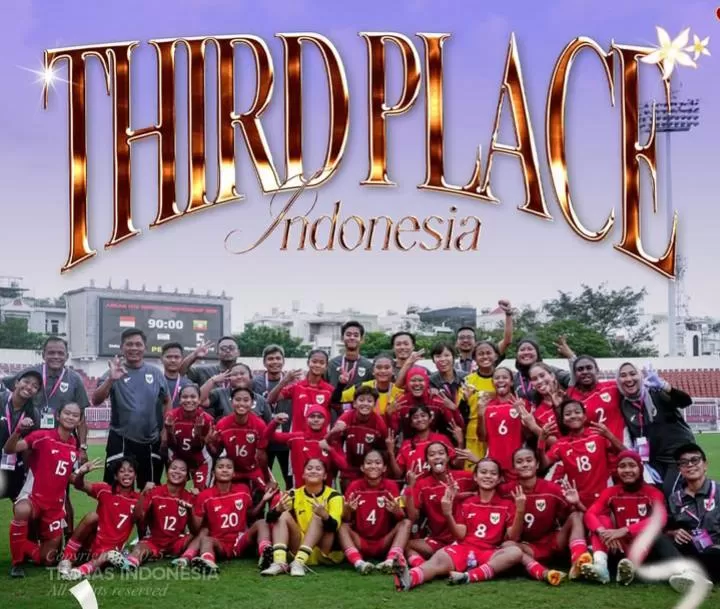 Timnas Indonesia putri U-19 raih juara ketiga AFF U19 2025