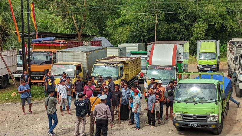KOMPAK: Persatuan Sopir Truk Indonesia di Gunungkidul akan kembali melakukan aksi solidaritas saat protes kebijakan Over Load Over Dimenssion (ODOL) dan sulitnya mengurus KI