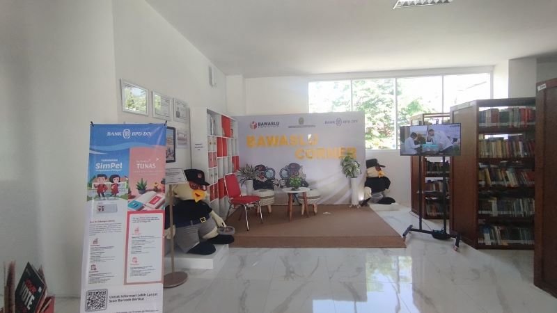 Bawaslu Corner yang Ada di Perpustakaan Bantul