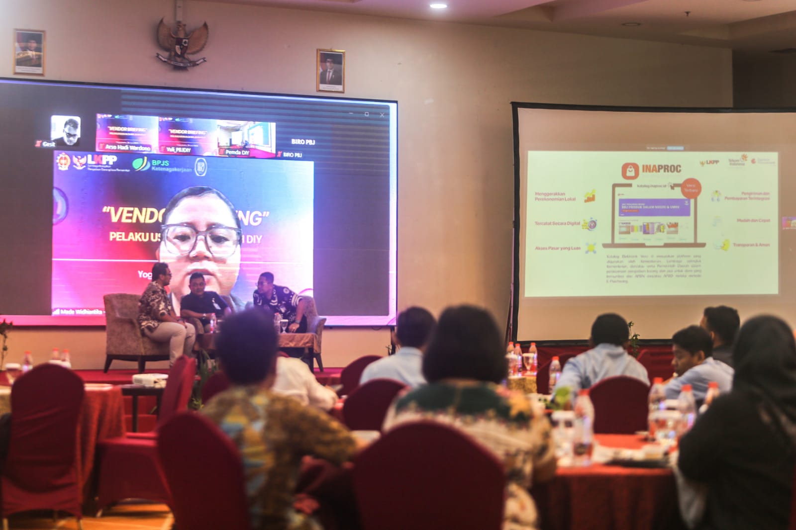 PERSIAPAN 2026: Direktur Pasar Digital LKPP Made Widhiantika memberikan paparan secara daring. Salah satunya mengupas penerapan e-katalog versi 6 mulai tahun depan.