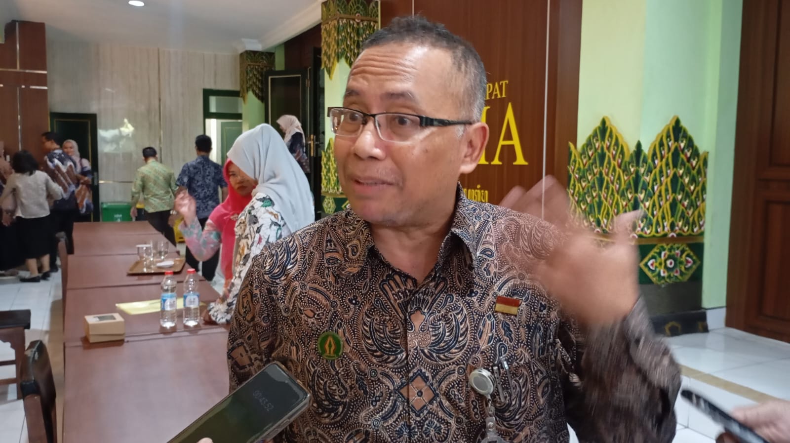 Kepala Disdikpora Kota Jogja Budi Santosa Asrori saat ditemui di Balai Kota Jogja, Selasa (1/7/2025).