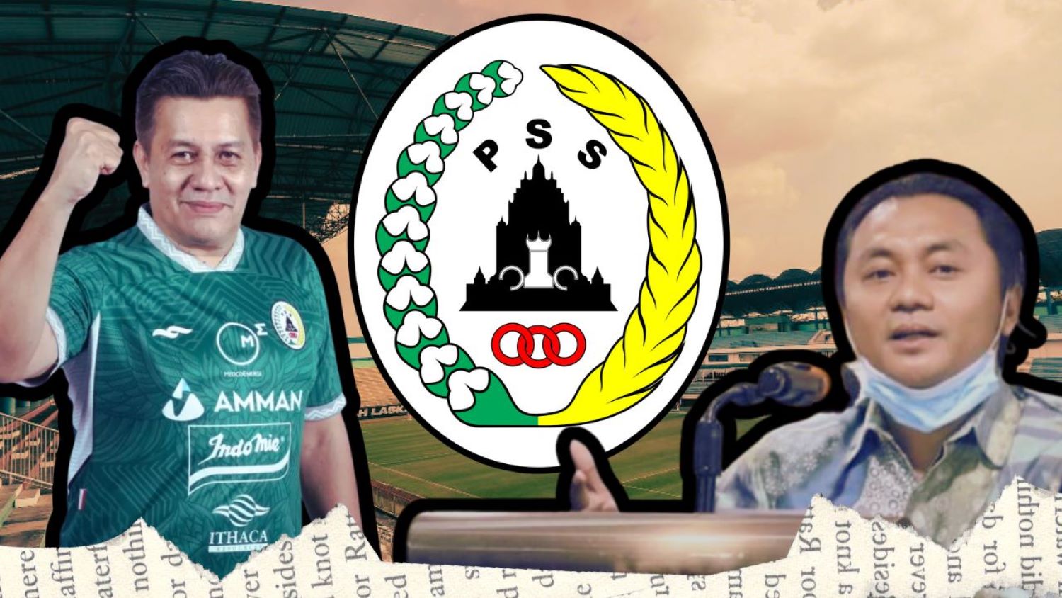 Gusti Randa (jersey PSS) tidak lagi menjabat sebagai Presdir PSS Sleman