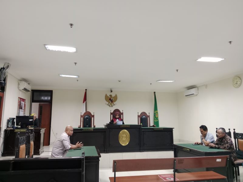 FOKUS: Proses persidangan praperadilan di PN Sleman Jumat (4/7).
