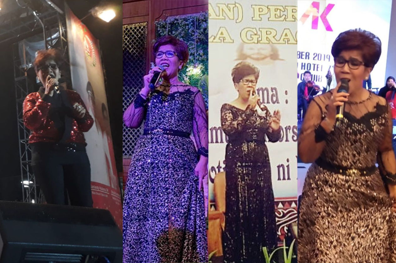 Rita Butar Butar saat bernyanyi dalam berbagai kesempatan.