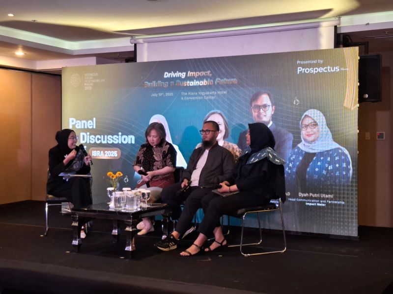 Panel diskusi kegiatan ISRA di The Alana Yogyakarta Hotel & Convention Center, Kamis (10/7/2025).