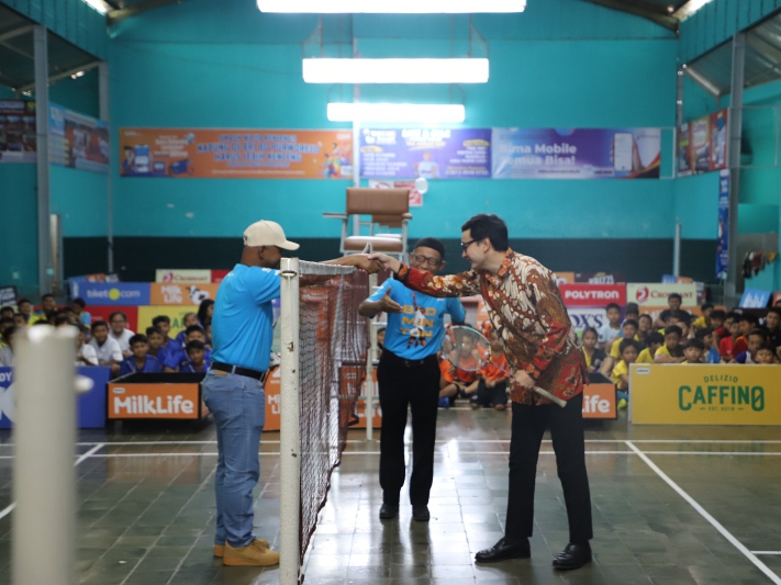 Wakil Bupati Purworejo Dion Agasi Setiabudi membuka ajang kejuaraan PBSI Cup Purworejo 2025 di Gedung YGSH Purworejo, kemarin Jumat (11/7).