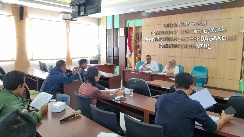 Sesi konferensi pers jelang pelaksanaan Bantul Creative Expo 2025 Rabu (16/7).