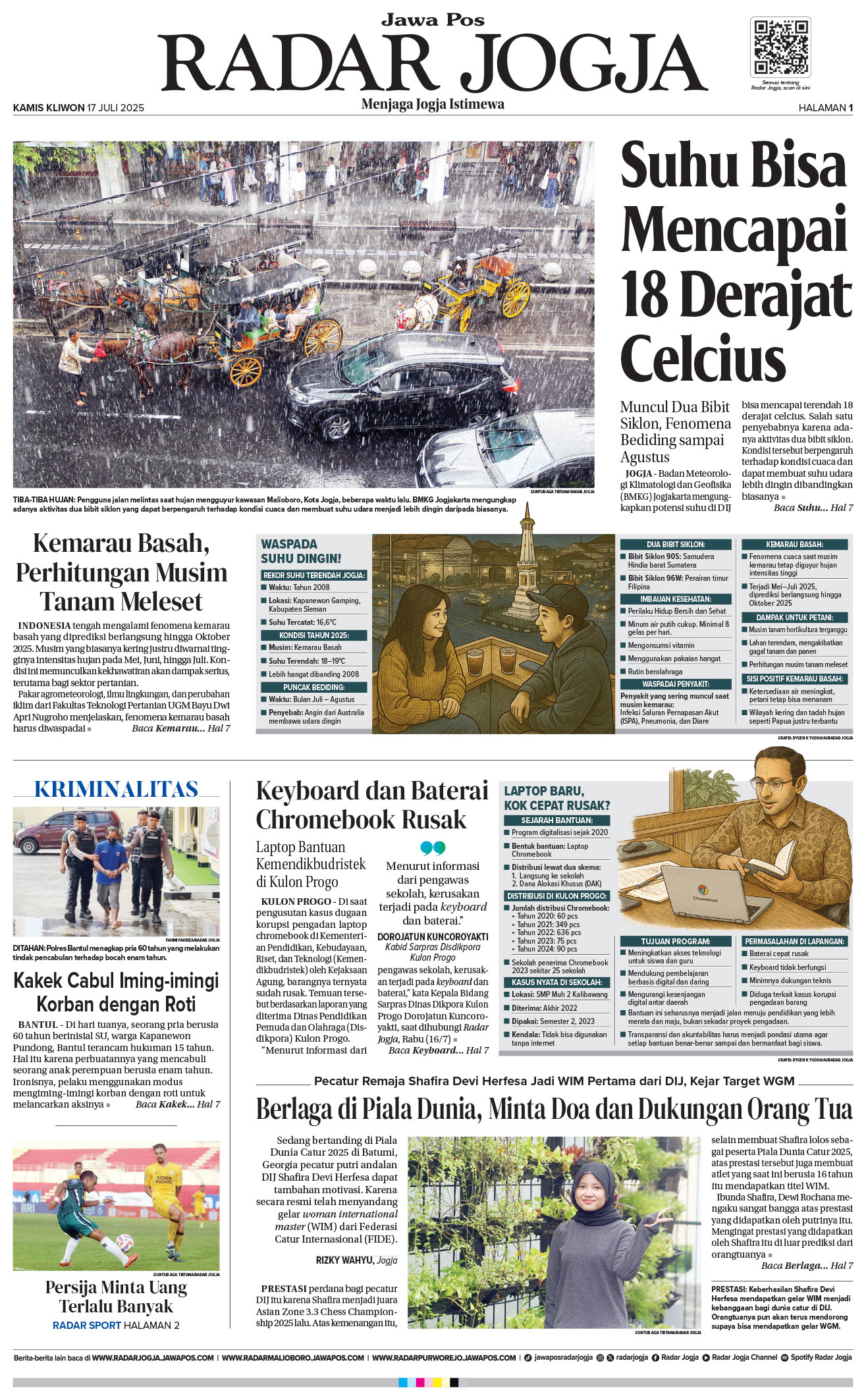 Jawa Pos - Radar Jogja, edisi Rabu, 03 Januari 2024