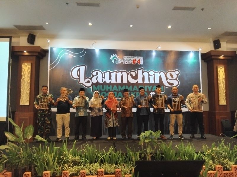 Para tokoh Muhammadiyah DIY saat melaunching MJE#4 di Grand Rohan, Yogyakarta, Sabtu (19/7/2025).&nbsp;