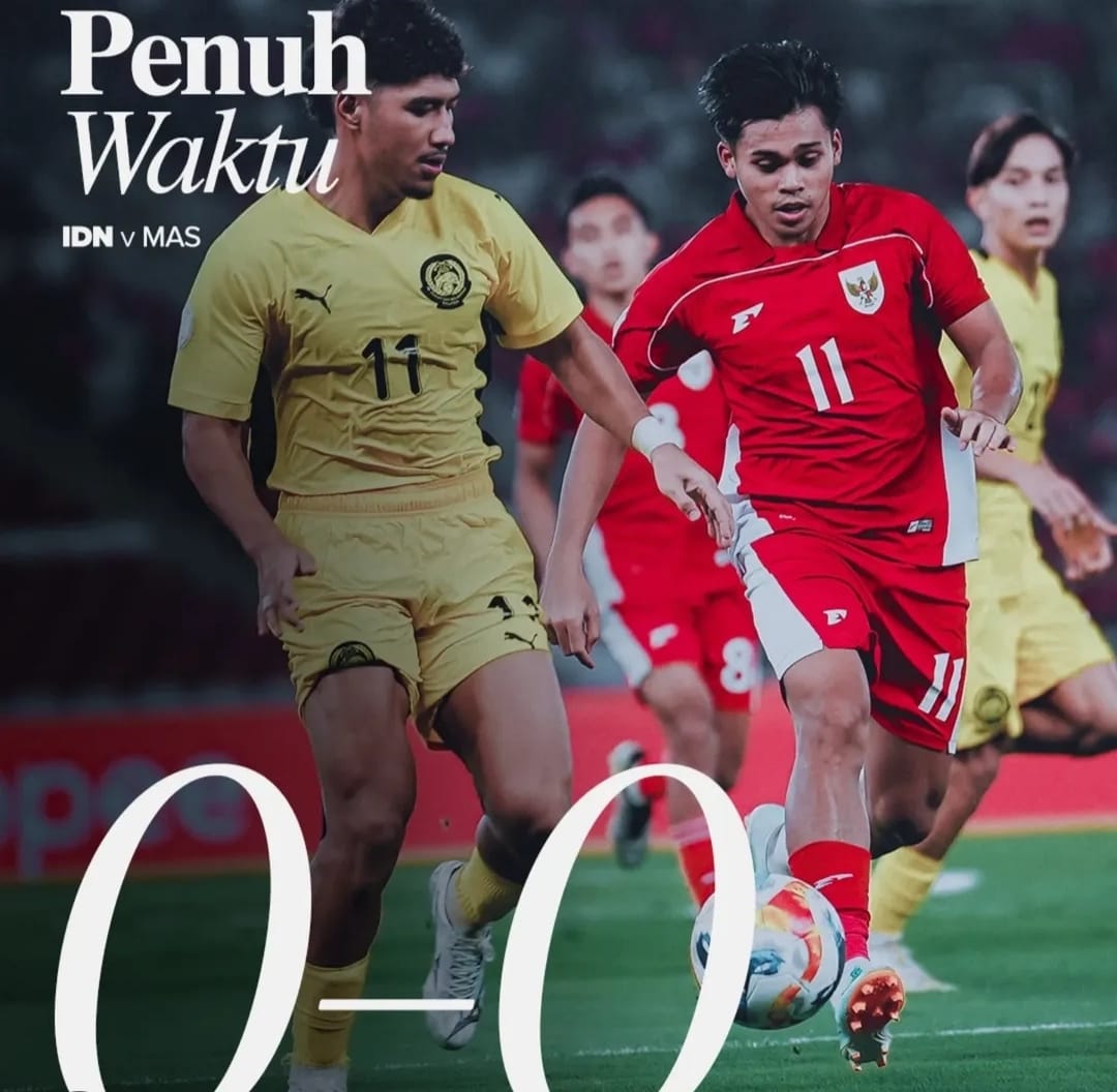 Timnas Indonesia U23 ditahan imbang Malaysia U23 dengan skor akhir 0-0