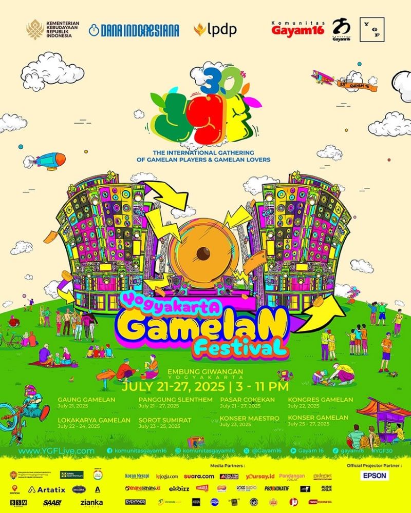 Yogyakarta Gamelan Festival yang digelar pada 21-27 Juli 2025.