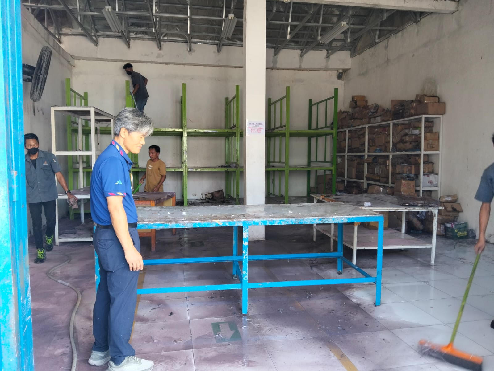 Kebakaran Pabrik Sarung Tangan di Semin gegara Gerinda