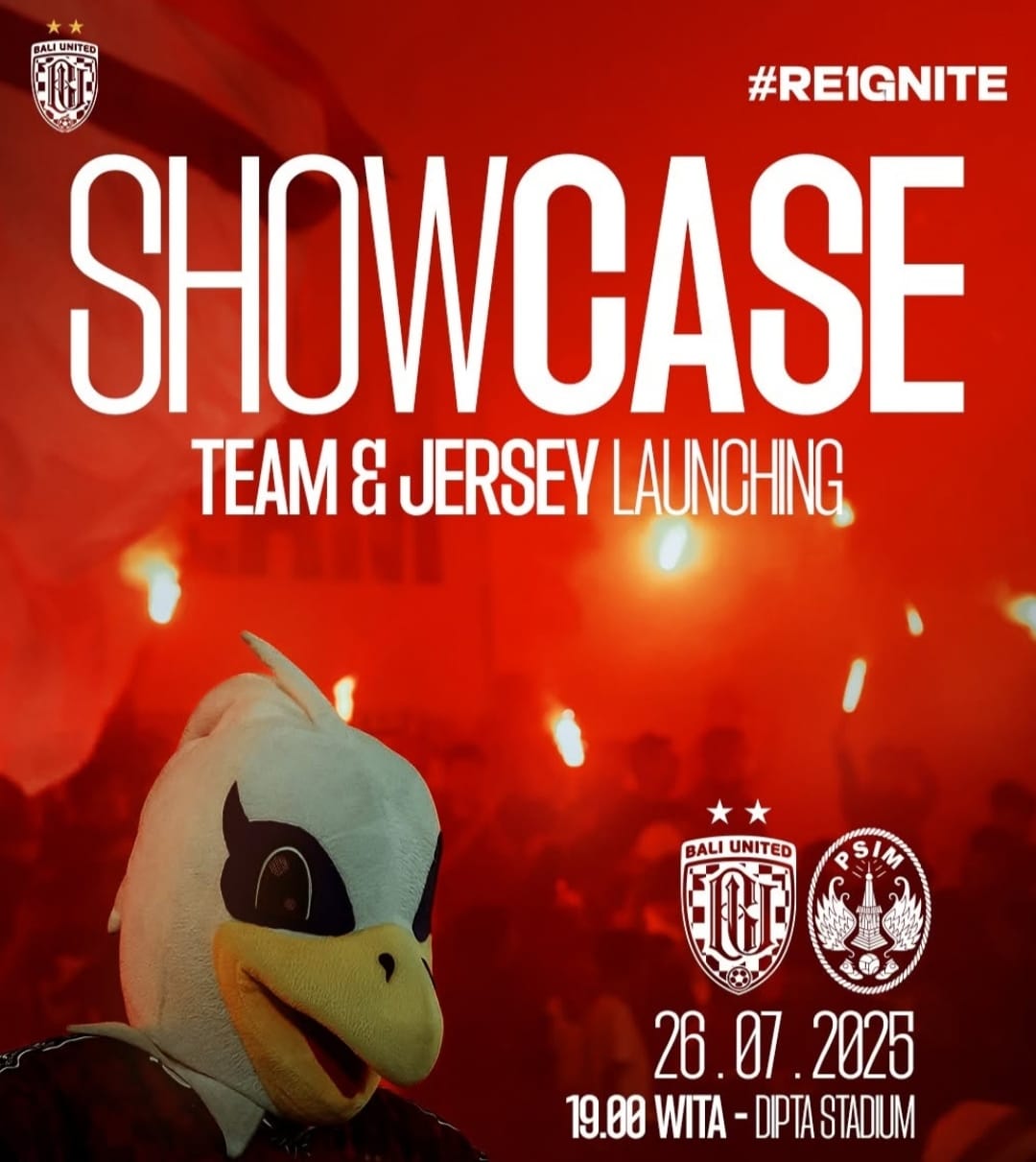 PSIM Jogja akan menjadi lawan Bali United dalam agenda launching team and Jersey