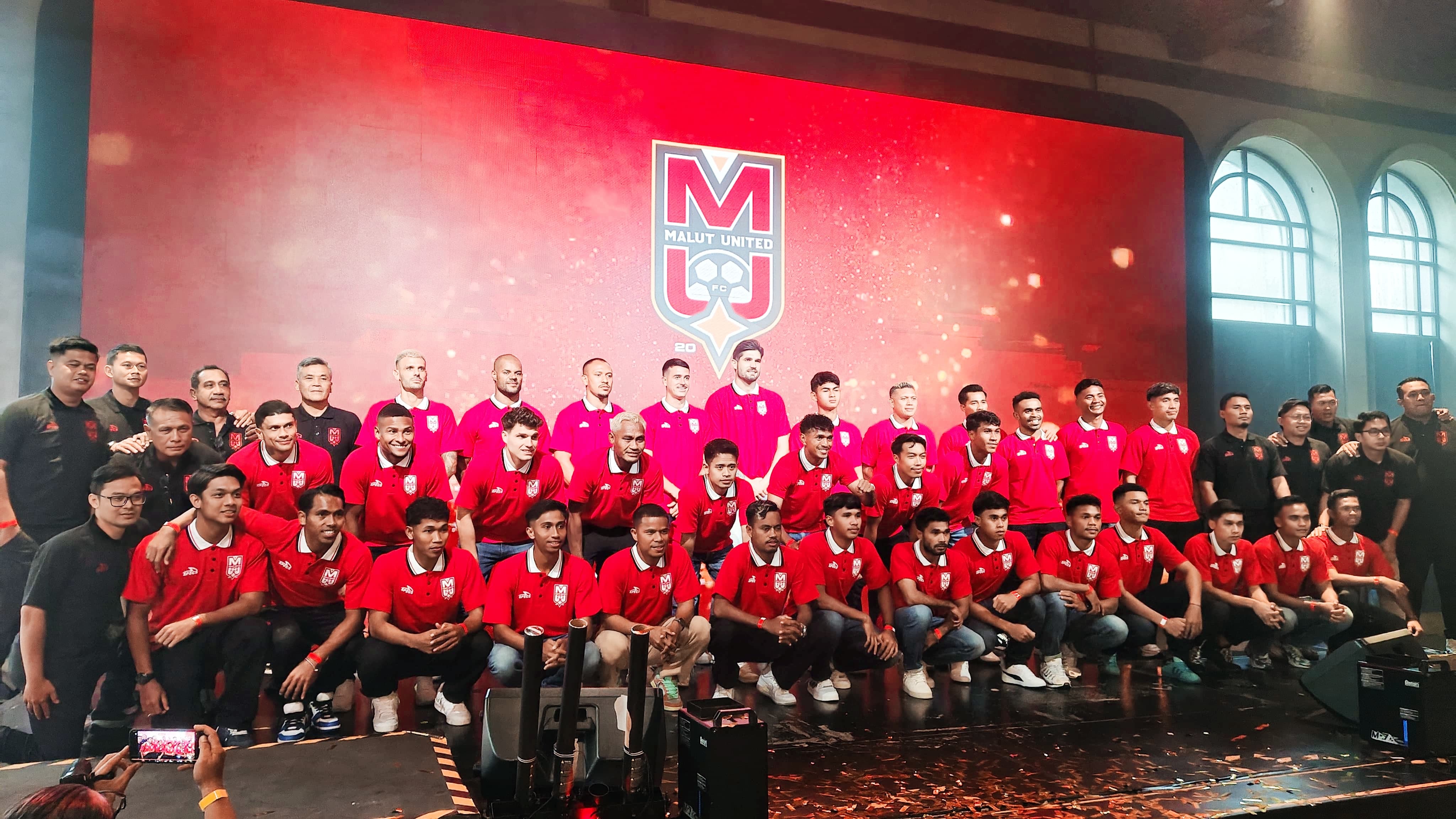 Launching tim Malut United di Jogjakarta
