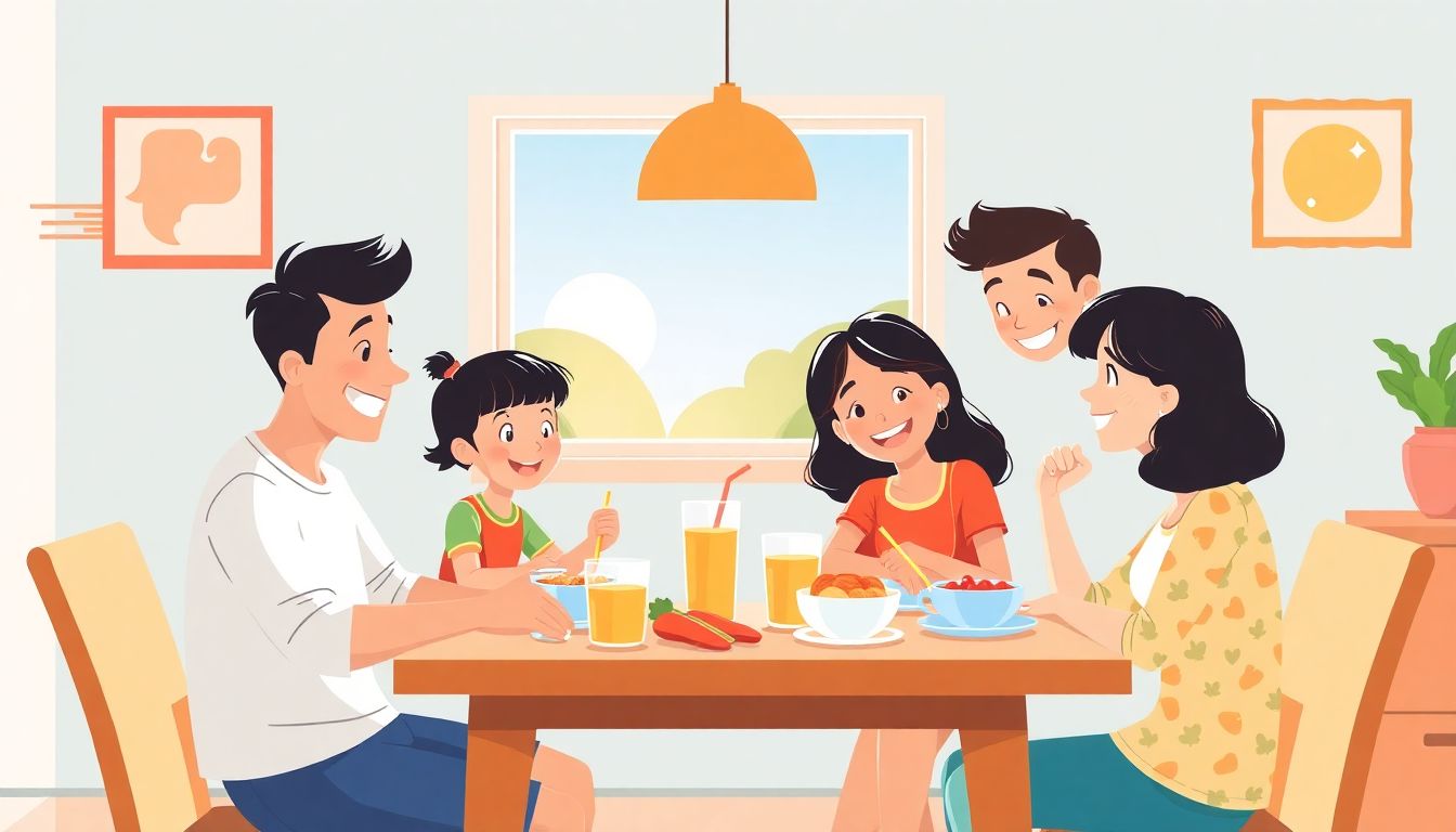 Ilustrasi sarapan pagi sebelum beraktivitas.