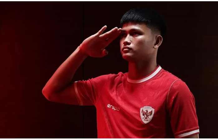Pemain PSS Sleman Hokky Caraka yang sedang membela Timnas Indonesia U-23.