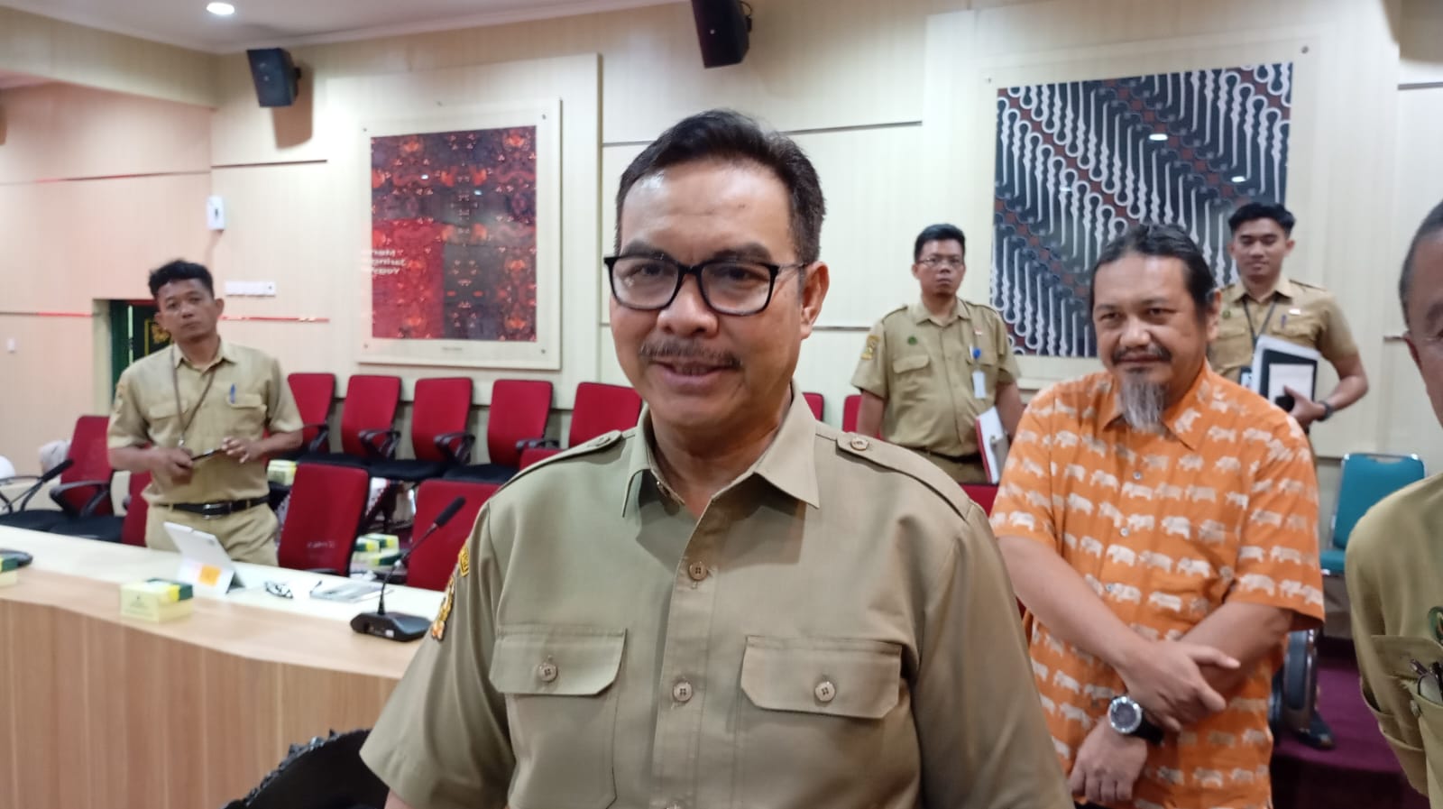 Wali Kota Jogja Hasto Wardoyo saat ditemui di Balai Kota Jogja, Senin (28/7/2025).