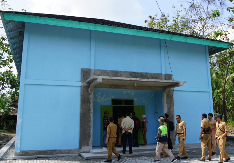 Progres pembangunan Shelter di Candirejo sudah di atas 90 persen. Dinas PUPR Gunungkidul targetkan rampung pada Agustus depan.