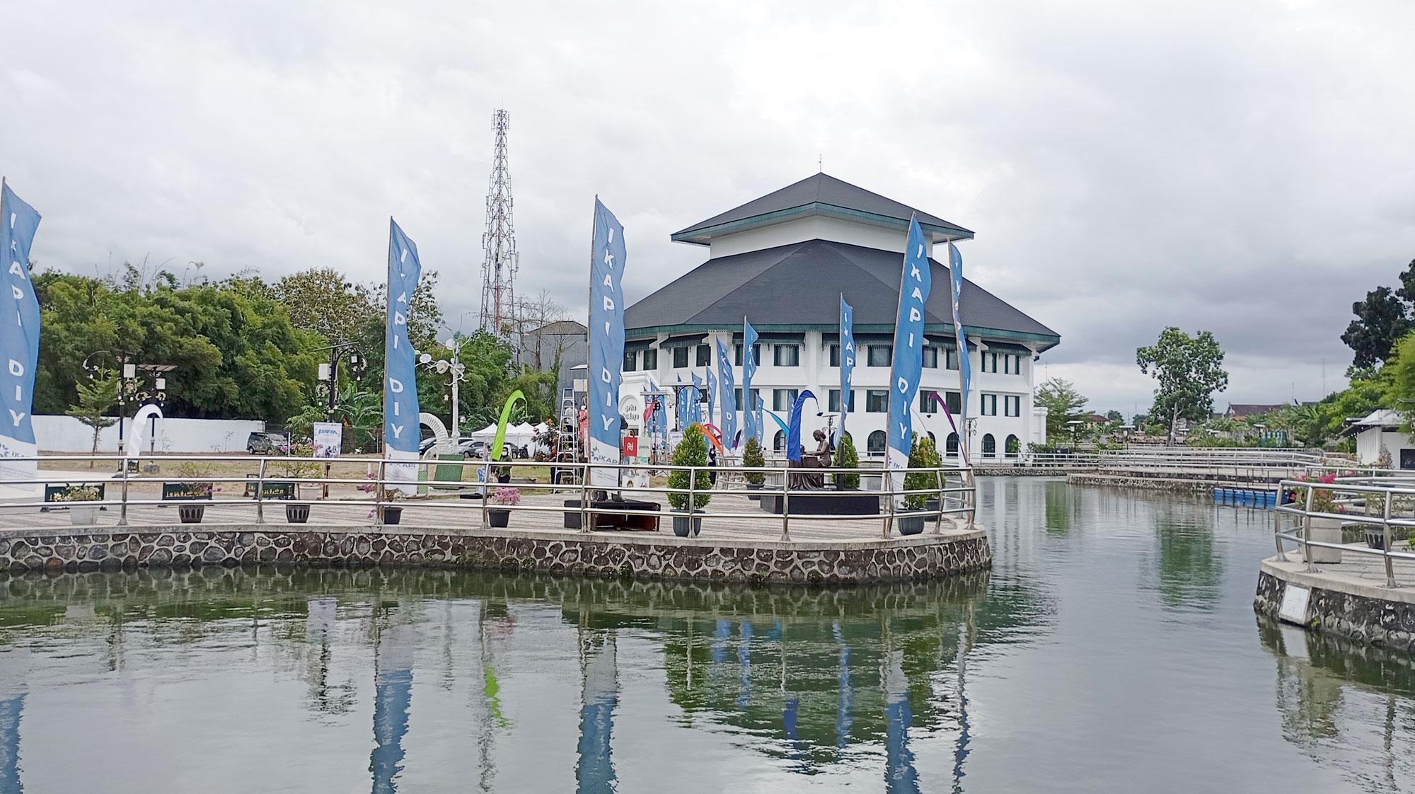 MASIH TERBATAS:&nbsp;Suasana di Taman Budaya Embung Giwangan (TBEG), kemarin (30/7).